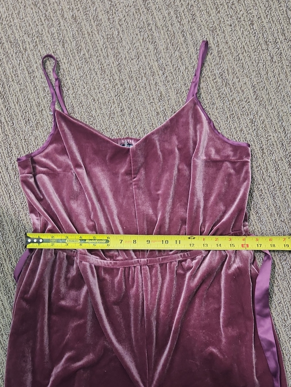 Modcloth Velvet Jumpsuit Size XL - Picture 7 of 16